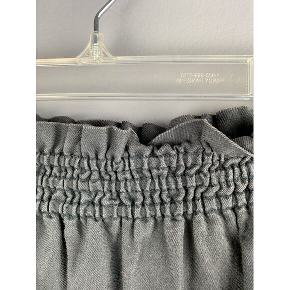 J Crew Skirt womens size 8 Gray Paper Bag Skirt Linen Blend two front pockets - Picture 5 of 6